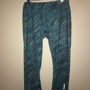 Womens blue Reebok leggings